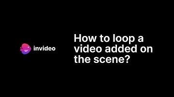 How to loop a video added on the scene