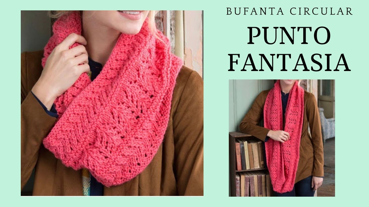 CIRCULAR / Como Tejer #dosagujas #cowl - YouTube