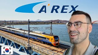 I took the AREX Express Train to Incheon Airport (Korea confused me) 🇰🇷