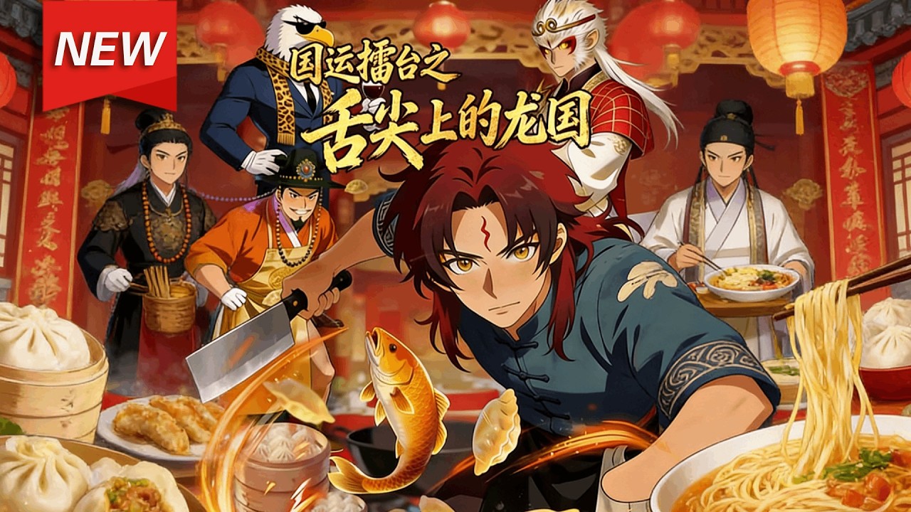 MULTISUB📢新番上线《国运擂台之舌尖上的龙国》第1~60集丨神明降临开启国运美食擂台，龙国代表刘星临危受命出战，凭精湛厨艺与深厚的龙国美食文化底蕴，接连取胜，正本清源夺回文化。#破晓动漫社