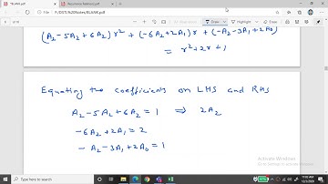 Recurrence Relations Part5||DSTL||Discrete Structure & Theory of Logic||AKTU