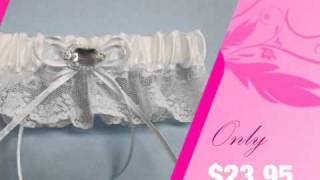 Celebrity Lace Bridal Garter with Large Crystal Net Worth