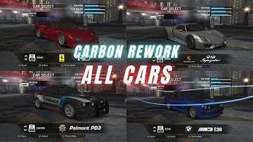 NFS Carbon REWORK - ALL CARS + Bonus & Custom Cars
