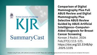 Use of ABUS AI–CAD and DM in Breast Cancer Screening