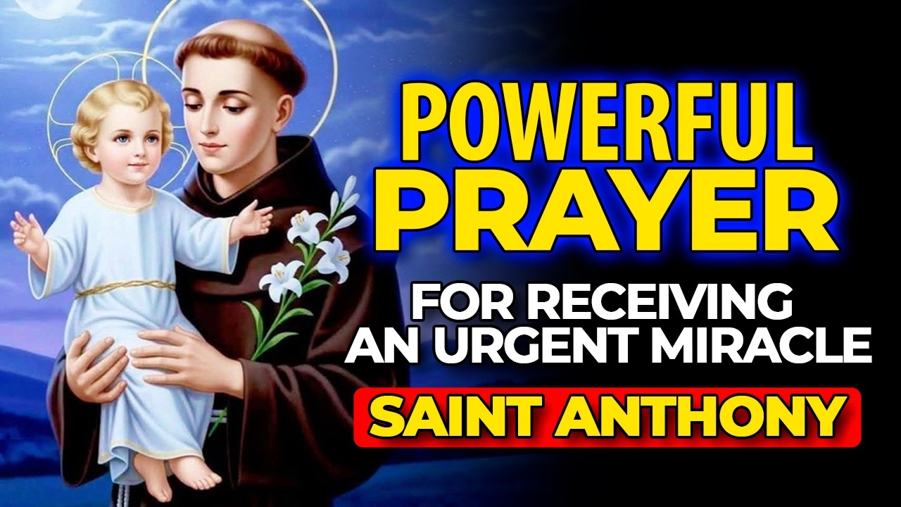💖МОЩНАЯ МОЛИТВА ДЛЯ ПОЛУЧЕНИЯ НЕОБХОДИМОГО ЧУДА - СВЯТОЙ АНТОНИЙ ПАДУИЙСКИЙ🙏