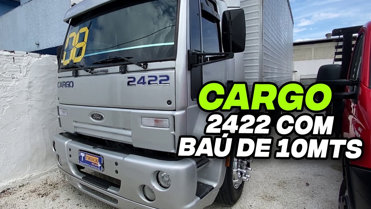 OPORTUNIDADE CAMINHÃO FORD CARGO 2422 6X2 2008 COM BAÚ DE 10 METROS DE ...