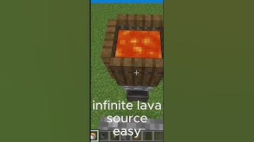 Infinite lave source in minecraft
