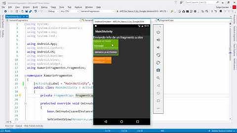 Comunicación entre Fragmentos | Fragmentos | Xamarin.Android