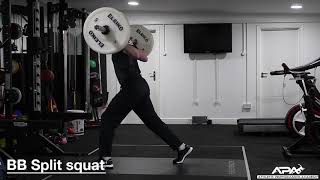 BB Split squat