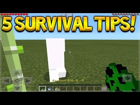 5 COOL SURVIVAL TIPS AND TRICKS TO HELP YOU IN SURVIVAL Minecraft