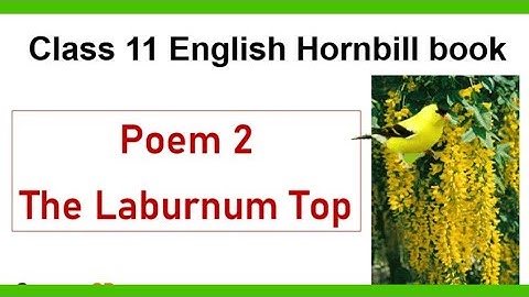 Project file, Topic=  The laburnum tree 🌲, Class XI English.