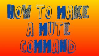 Mute command + custom role and permissions