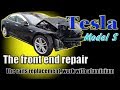 Tesla Model S. Body repair. Ремонт кузова.
