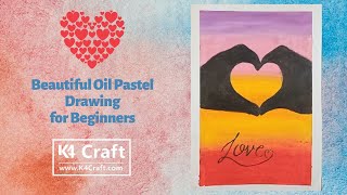 Hand Love Oil Pastel Drawing Tutorial for Beginners / Art Tutorial  Daily Art Challenge #09 screenshot 5