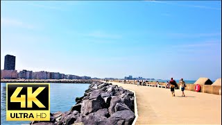 Ostend Walk At The New Pier - 4K 60Fps