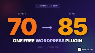 WordPress PageSpeed 70 → 85 by Activating This Free Plugin