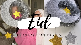 DECORATION IDEAS | Moon and Star Wall Hanging | EID DECORATION | PART 3