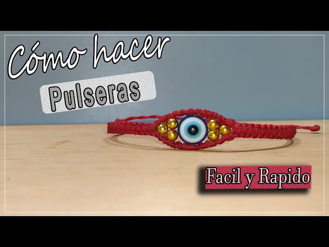 Pulsera Hilo Encerado Rojo con Ojo Turco - NICO Disegno