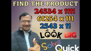 Trick 67 - Multiply Numbers with 11, 111, 1111......Mentally