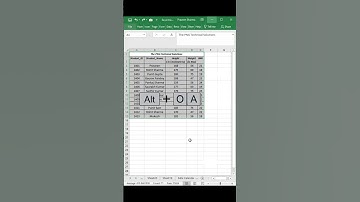 Excel Trick:How to AutoFormat tables in Excel in 3 Seconds! #shorts, #AutoFormat