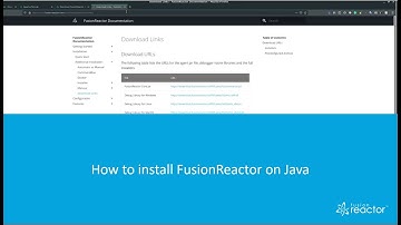 Install FusionReactor on Java