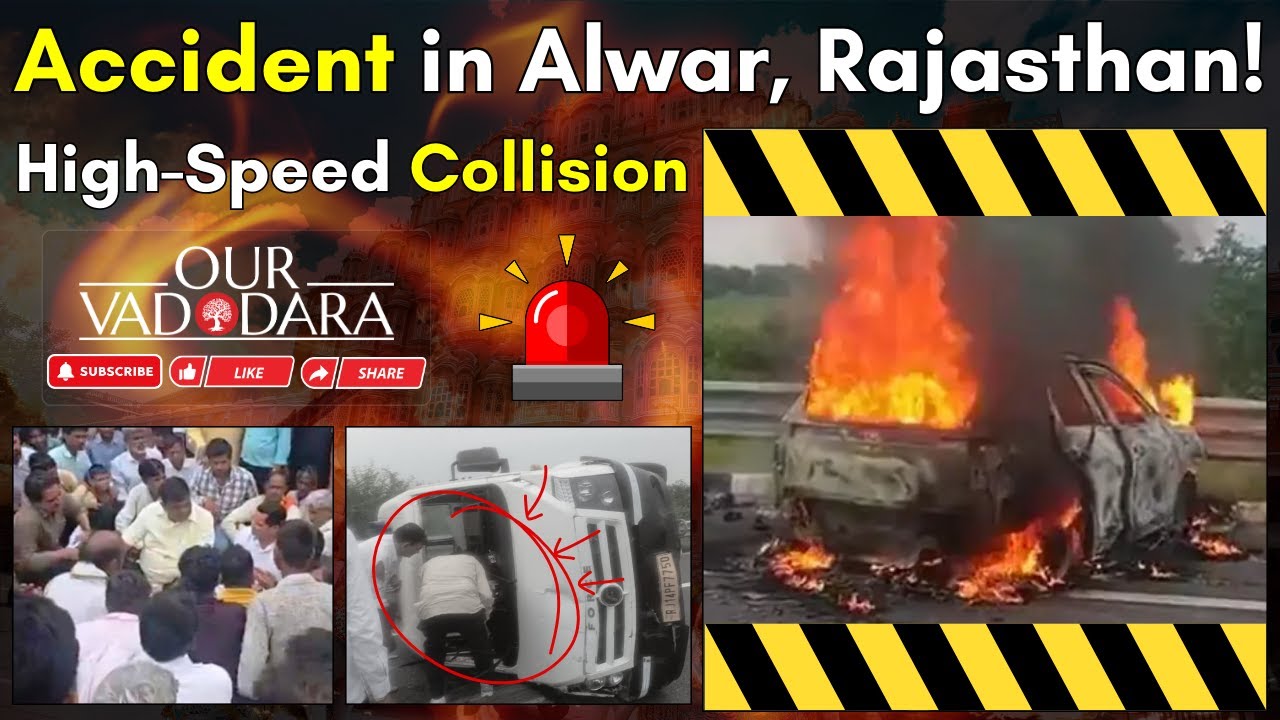 Police Van Mangled | Caught on Camera | Alwar Horror Crash - You Won't Miss This | Our City