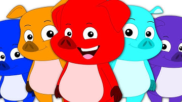 Five Little Piggies | Nursery Rhymes | Kids Songs | Rhyme For Babies