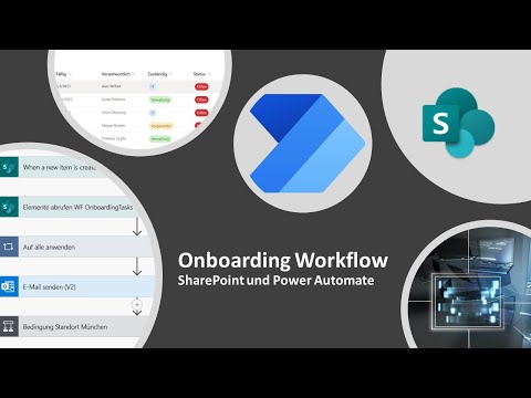 Onboarding von Mitarbeitern. Aufgabenverwaltung mit SharePoint und Power Automate