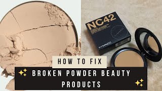 Beauty Basics | How to fix a broken MAC Pressed Powder Compact!