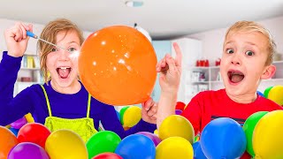 Levi, Stella and Ivy Pop 100 Mystery Balloons to Win a YES Day! screenshot 1
