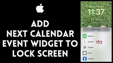 How to Add Next Calendar Event Widget to iPhone Lock Screen 2024