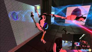 Portal 2 Co-Op Walkthrough - Atlas: Excursion Funnels Course 4 Chamber 4