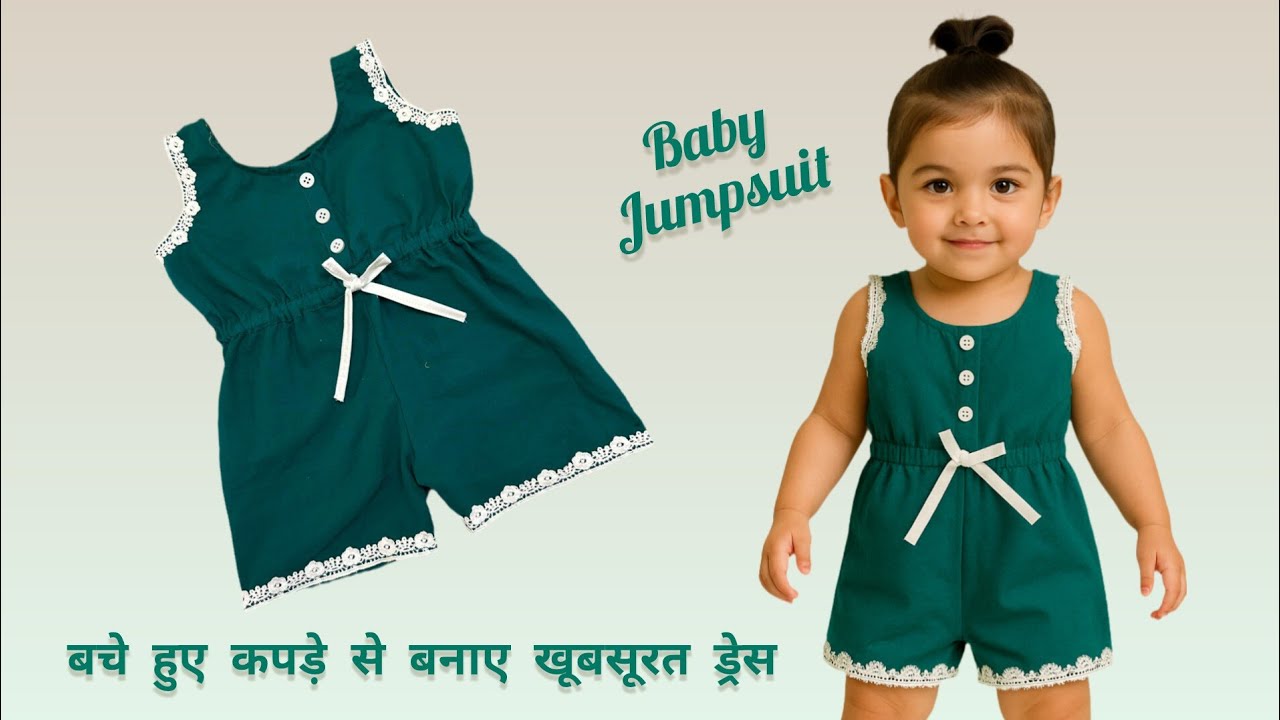 Baby Jumpsuit Cutting and Stitching / full tutorial /very easy and Quick