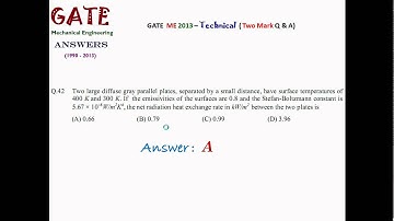 Solutions to GATE 2013 Mechanical engineering (ME) paper - 65 Questions with Answers only