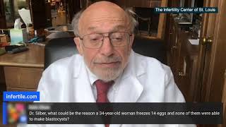 Dr Silber March 2021 - 34 year old woman freezing 14 eggs and non of them formed blastocysts