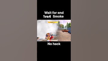 Unbelievable 1vs4 in Smoke! No Hack | BGMI #Shorts