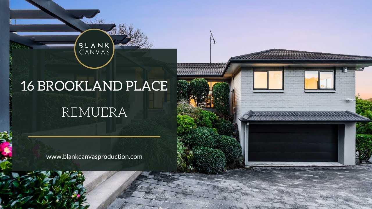 16 Brookland Place, Remuera Cinematic Real Estate Video Blankcanvas