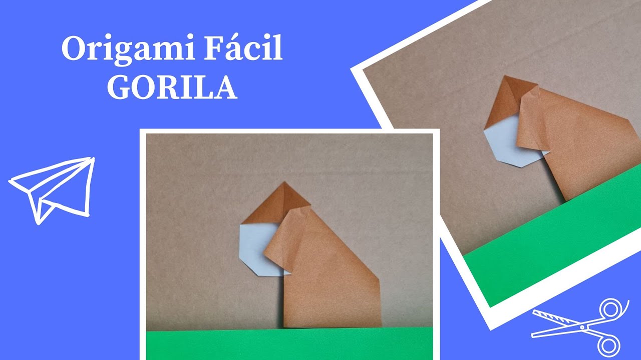 GORILA DE ORIGAMI: PASSO A PASSO | ORIGAMI GORILLA