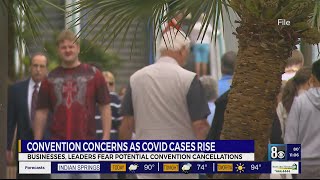 Las Vegas businesses, local leaders concerned about conventions as COVID cases rise