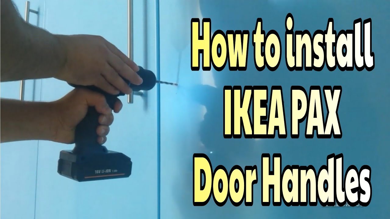 How to install IKEA PAX Door Handles - YouTube