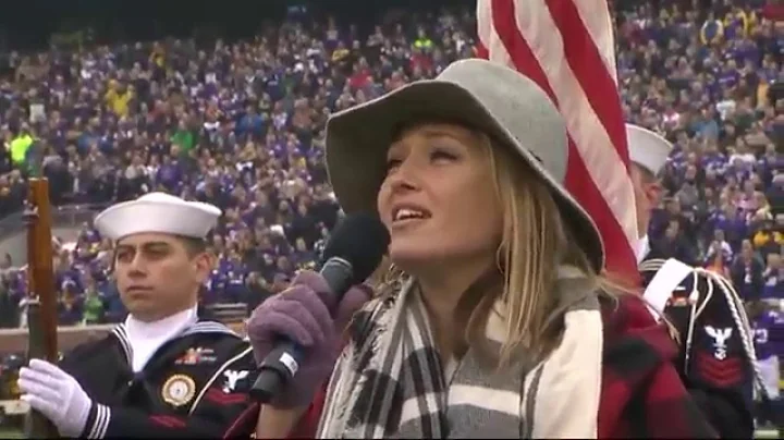 Anuhea sings the National Anthem - Vikings vs. Sea...