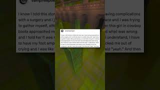 She had to get her foot amputated?? 💀