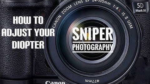 Photography Adjusting your Diopter