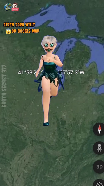 Siren Sara Willy's Wonderland #earthsecret377 #googlemap #shorts