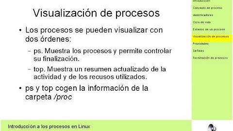 Introducción a los procesos en Linux |  | UPV