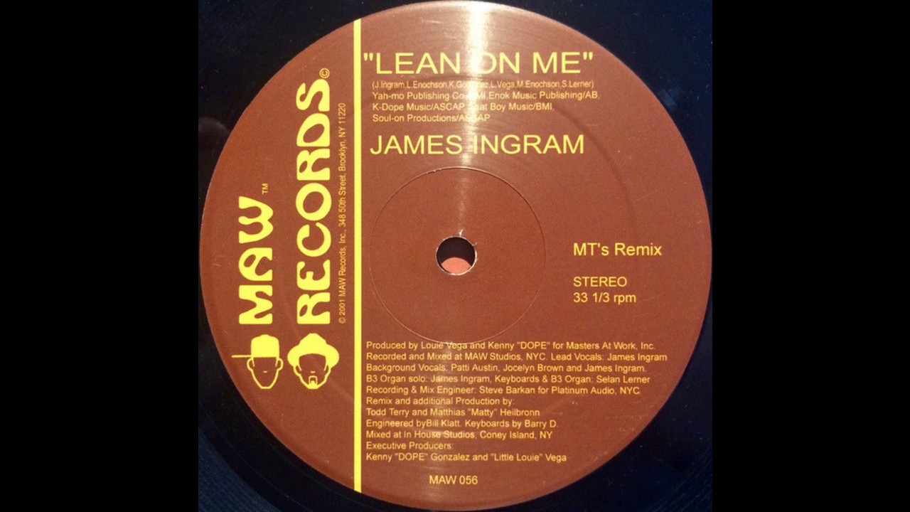 James Ingram - Lean On Me ( MAW Mix )