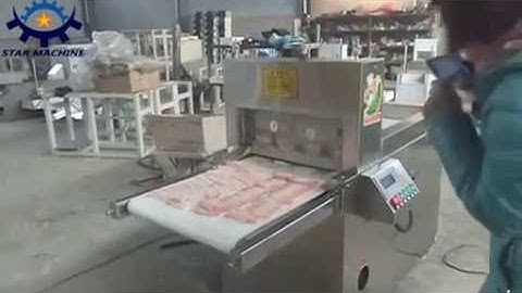 cold meat slicer 4 rolls frozen meat slicing
