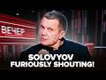 😱Solovyov shouted across entire studio! Panicking over powerful strikes on Russia. Chaos on air