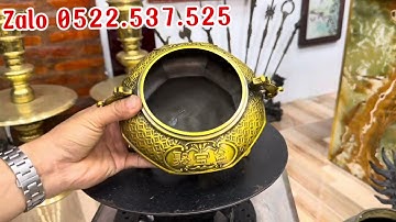 🔴🔴 Cụ cóc đồng _ Tượng quan Âm Bồ tát _ Cụ cóc to _ Ngày 4/12