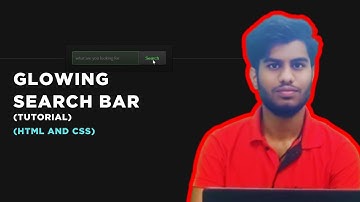 CSS Glow Effects Tutorial: Build This Animated Search Bar from Scratch